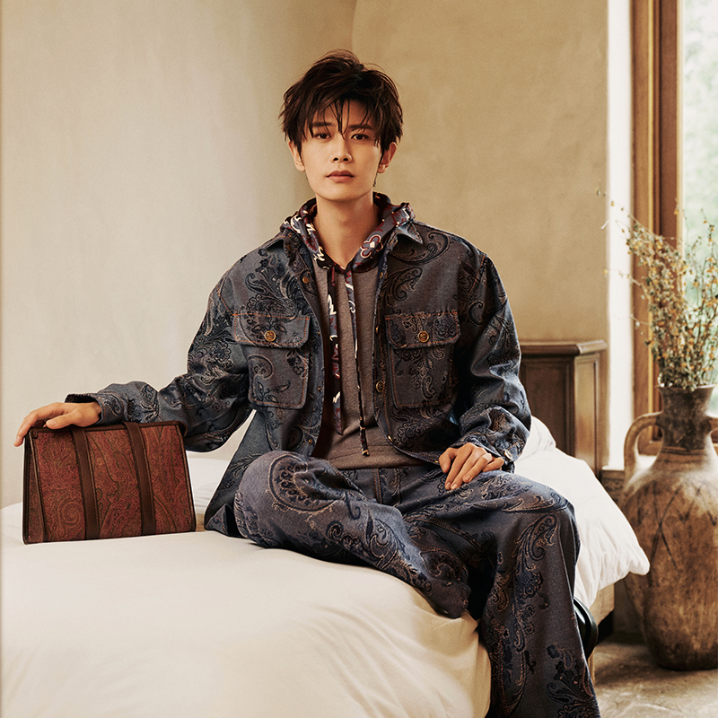 【任嘉伦同款】ETRO艾绰 24秋冬新款ARNICA老花BAULETTO手提包