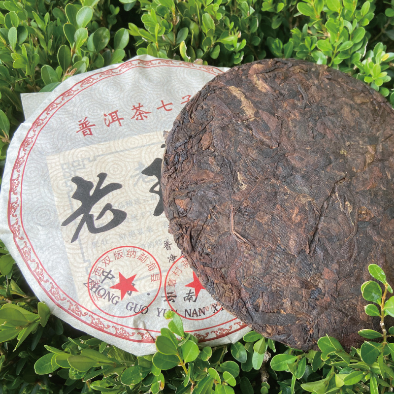 延初茶业 云南普洱茶熟茶357克老班章熟茶大叶茶饼茶厂家直接发货
