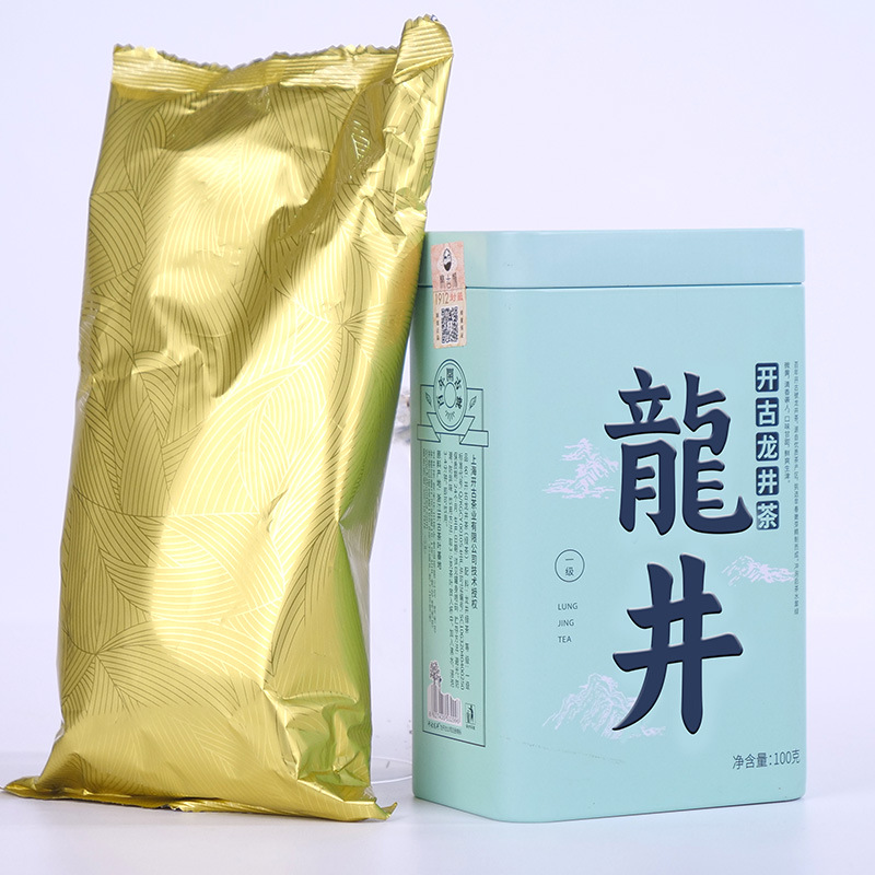 龙井罐装开古龙井茶2022新茶一级绿茶春茶散茶厂家批发一件代发
   1罐