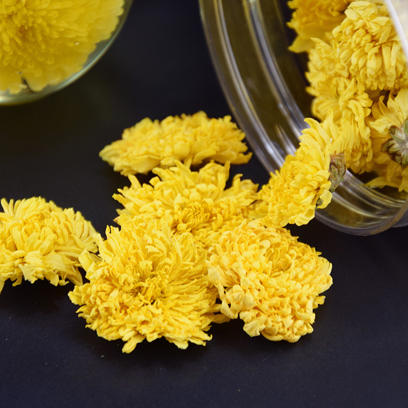 徽州皇菊罐装25克金丝皇菊花茶批发安徽黄山贡菊一件代发
  2罐