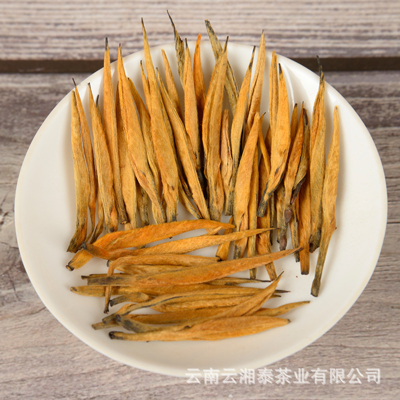 批发云南滇红茶 2025年凤庆蜜香大金针 早春茶 金芽500克 散茶
