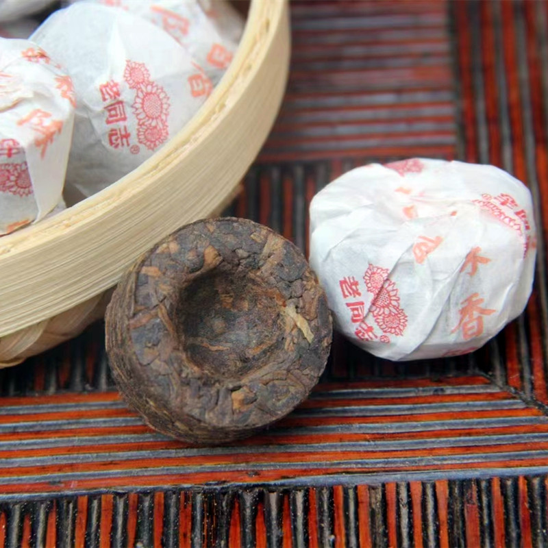 批发老同志沱茶2020年邹炳良老同志陈香小沱茶普洱熟茶散茶口粮茶     1斤
