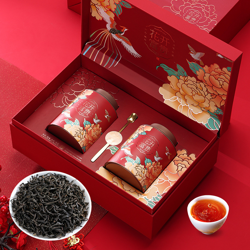 
节日送礼花香正山小种红茶浓香型茶叶非特级礼盒装250g茶
叶批发