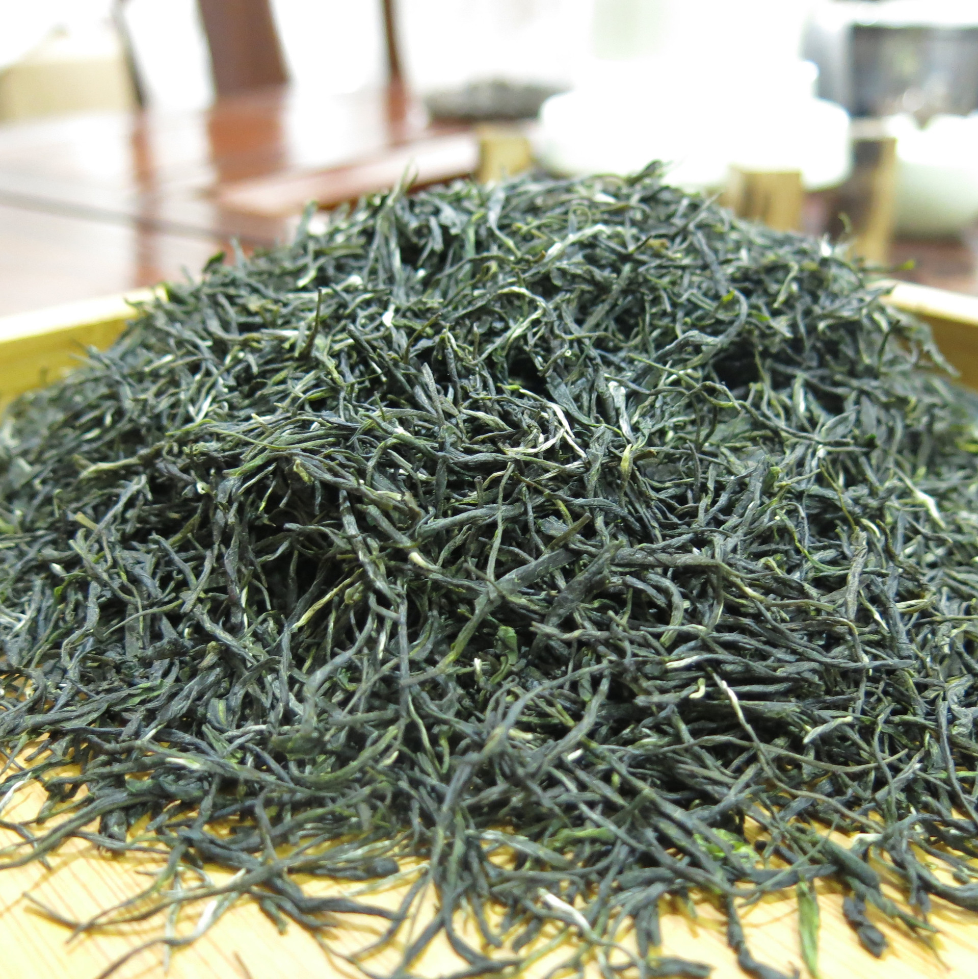 绿茶英山直条毛尖2025新茶湖北产地厂家批发口感好500克云雾春茶     1斤
