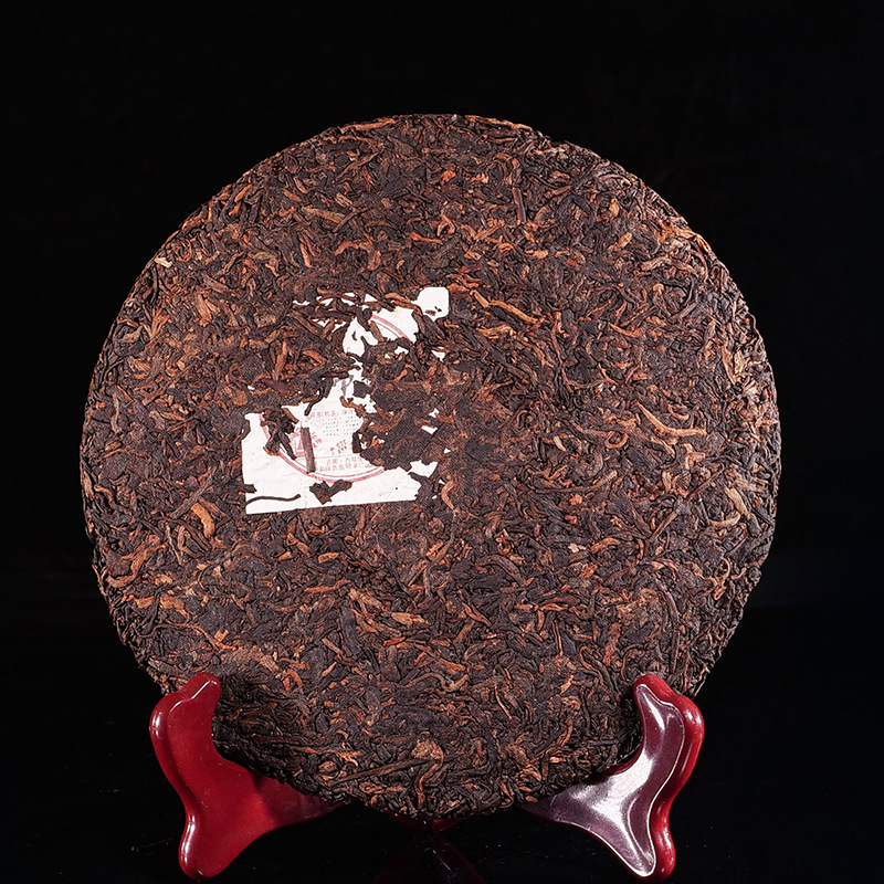 老布朗第六代永明茶厂经典延续普洱熟茶厚润木香甜滑勐海普洱茶饼    1饼
