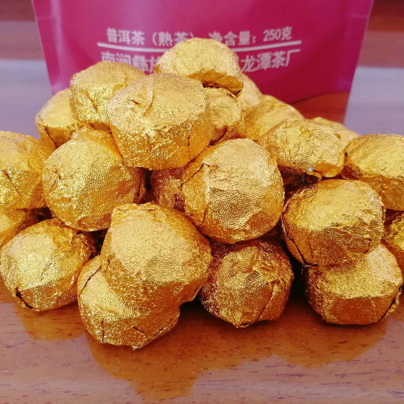 云南糯米香叶普洱茶迷你小金沱茶叶茶送礼陈年普洱熟茶一斤批发
2斤