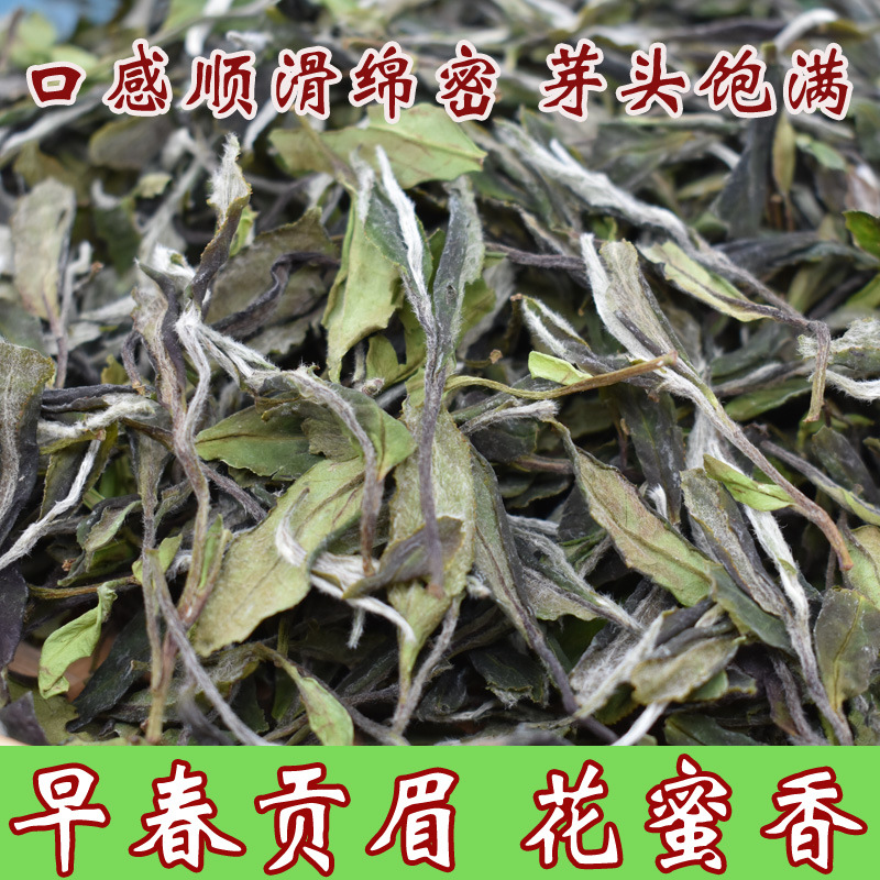 2025年福鼎白茶早春贡眉新茶散茶寿眉花蜜香高山日晒500g甘甜耐泡    1斤
