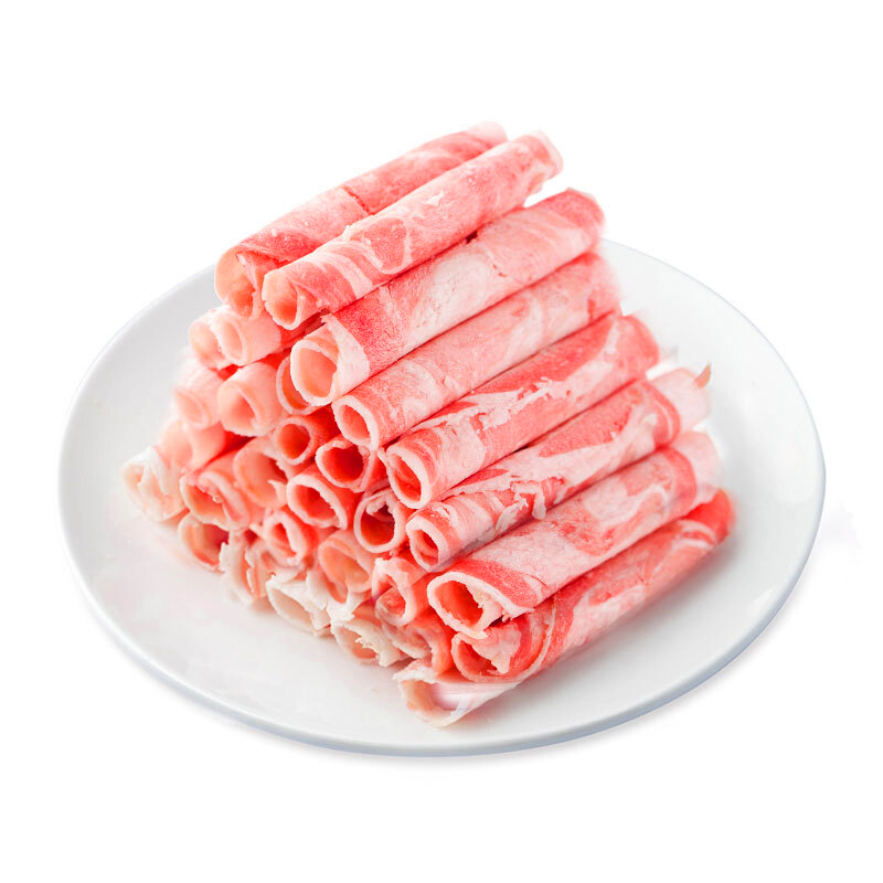 东来顺 国产草原羔羊原切羊肉片500g（冷冻） 火锅食材羊肉卷 草饲散养