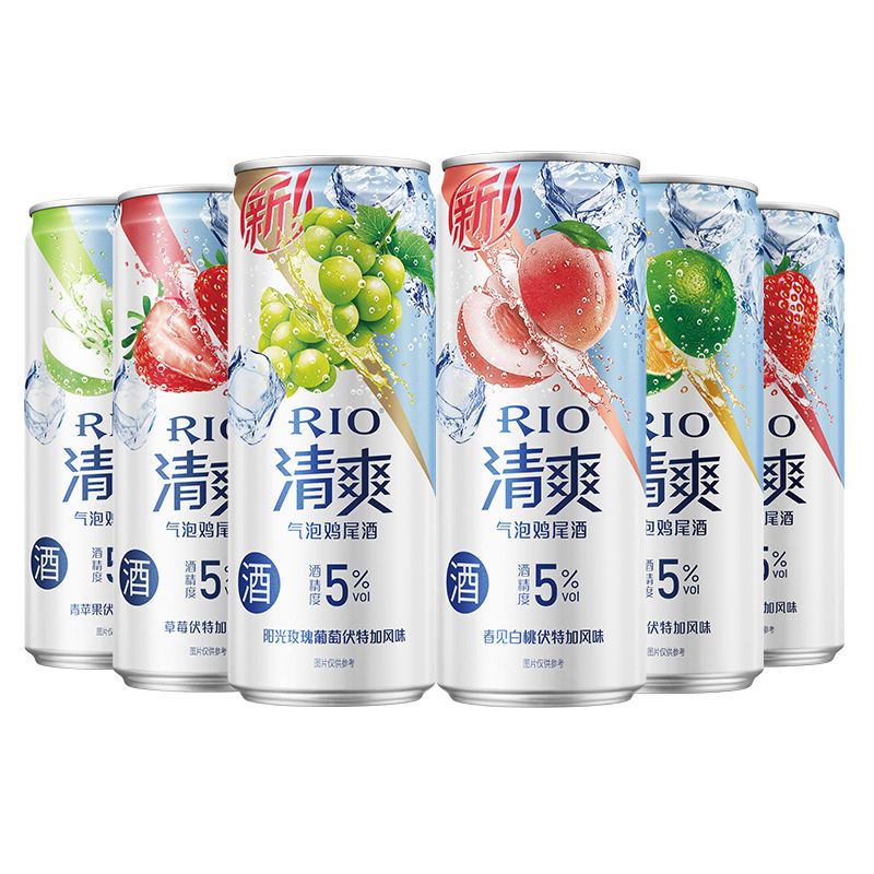 锐澳预调鸡尾酒微醺RIO清爽系列新口味330ml*6罐洋酒清仓22年3月